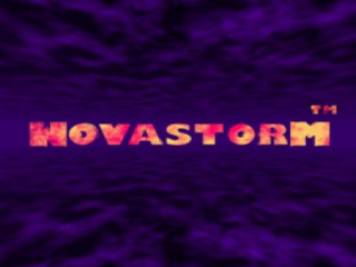 Novastorm title screen for Playstation